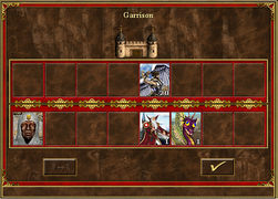 The troops in the garrison are not removable.