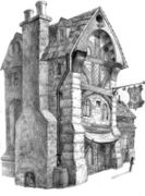 Tavern sketch by George Almond