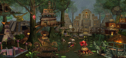 Fortress (note the alternate Lizard Den and Hydra Pond)