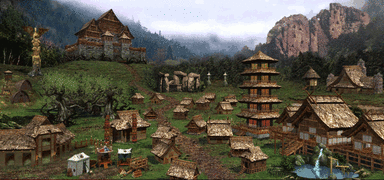 Stonehenge (Druidess dwelling) on the townscreen.