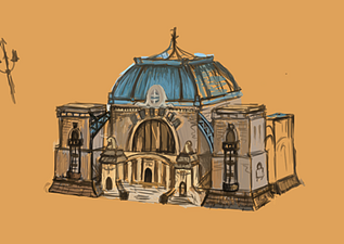 Factory castle sketch