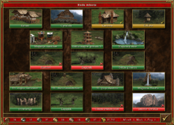 Stonehenge (Druidess dwelling) in Town Hall menu