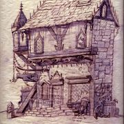 Inferno tavern sketch by George Almond