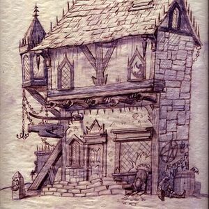 Inferno tavern (sketch by George Almond)